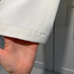 ユニクロ　タックワイドパンツ ホワイト XSXSの画像