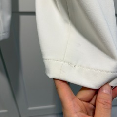 ユニクロ　タックワイドパンツ ホワイト XSXSの画像