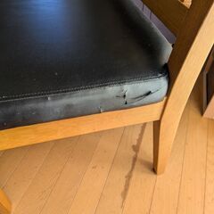 ダイニングテーブル、椅子セット　Ｌ字型チェアーの画像