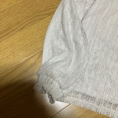 トップス　レース柄　薄ピンク　Mの画像