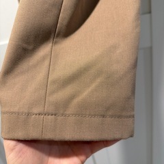 ユニクロ　タックワイドパンツ ベージュ XSXSの画像