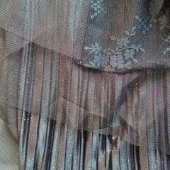 未使用 KANO SEIKA プリーツスカート ロング リバーシブル フレア チュール レース Aラインの画像