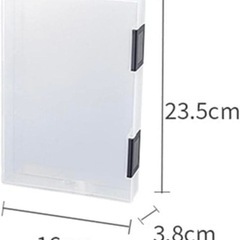 ポータブルファイルケース　ハンドル付きプラスチック　A5フリーケースの画像