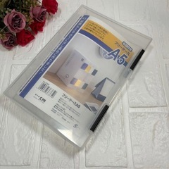 ポータブルファイルケース　ハンドル付きプラスチック　A5フリーケースの画像