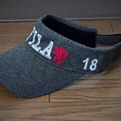 FILA GOLF フィラ ゴルフ サンバイザー 薔薇 刺繍 レディース の画像