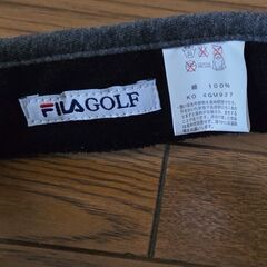 FILA GOLF フィラ ゴルフ サンバイザー 薔薇 刺繍 レディース の画像