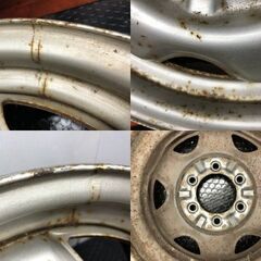 TOPY製 日産 NISSAN キャラバン 純正スチールホイール 15インチ 4本 5.5K6HPCD139.7+45　(SHE030)の画像