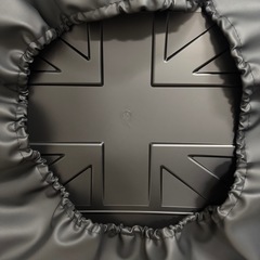 新品未使用！ユニオンジャックハードカバー　ホイールカバー　タイヤカバー　　の画像