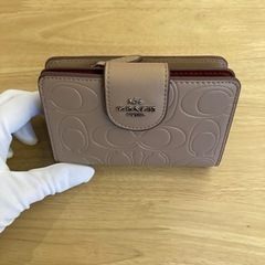 コーチ　シグネチャーブラウン２つ折財布G③【新品未使用】の画像