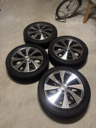 ワゴンR スティングレー　１５インチ　溝多BSスタッドレス付き　165/55/15