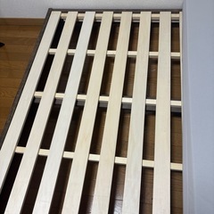 ダブルベッド ダブルベッドフレーム ライト・充電コンセント付  の画像