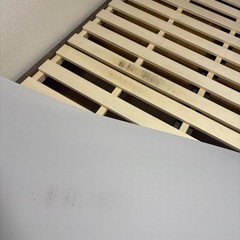 ダブルベッド ダブルベッドフレーム ライト・充電コンセント付  の画像