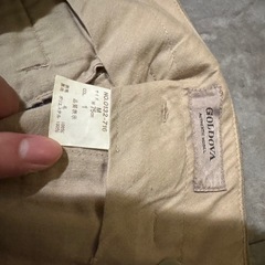GOLDOVA ウールスラックス ストライプパンツ Mサイズ (Wの画像
