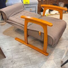 リクライニングチェア 肘掛け付き 一人掛けソファー 高座椅子 座面高さ調節可 ヤマソロ 定価格21290円★買取帝国 志木店の画像