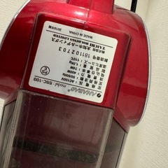 2wayクリーナー/ANABAS SSC-100/2018年製 掃除機　赤の画像