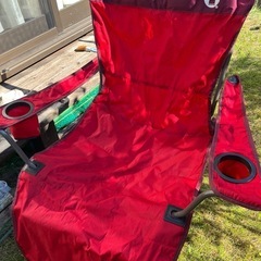 コールマン　
イージーリフトチェア　レッドの画像