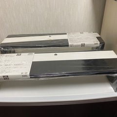 ニトリ ウォールシェルフ 棚 黒 ２つセット 新品未開封の画像