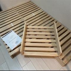 シングルベッドフレーム（タンスのゲン パレットベッド 8枚）の画像