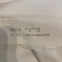 白色ワイシャツ　Ｙシャツ　40-80サイズ　Ｍサイズ位の画像