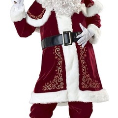 【新品】サンタクロース 衣装 8点セット 大人用 コスプレ クリスマス パーティーの画像