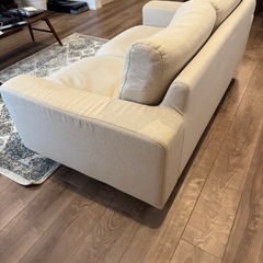 無印良品 2人掛けソファ アイボリー の画像