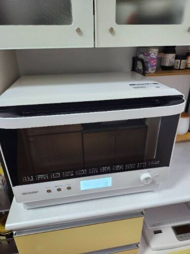 【お値下げしました】SHARP（シャープ） 過熱水蒸気オーブンレンジ RE-SS26B-W（ホワイト / 26L / 2段調理）