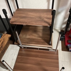 キャスター付き プリンター台 プリンターワゴン ワゴン 棚の画像