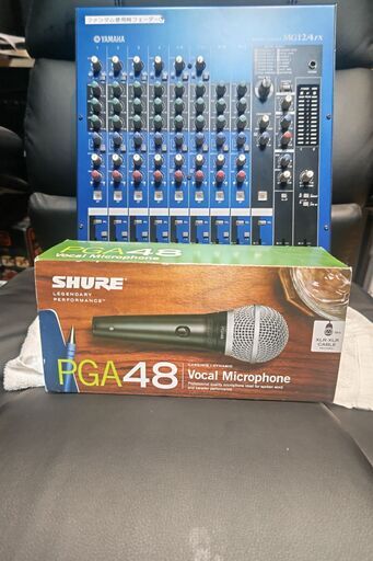 美品！YAMAHA MG124FX ミキサーと SHURE PGA48おまけ 美品！YAMAHA MG124FX ミキサーと SHURE PGA48おまけ Yamaha MG124CX