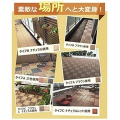 ウッドパネル ウッド ウッドデッキ 人工木 6枚セットの画像