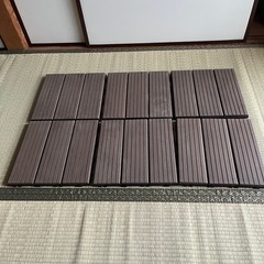 ウッドパネル ウッド ウッドデッキ 人工木 6枚セットの画像