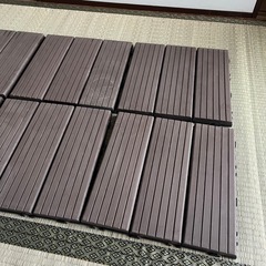 ウッドパネル ウッド ウッドデッキ 人工木 6枚セットの画像