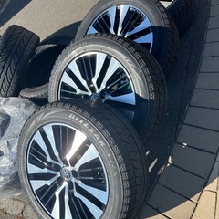 アルファード　純正　18インチ　アルミ　すたスタッドレスの画像