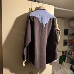 USA製 Rockmount クレイジーパターン コーデュロイ ウエスタンシャツの画像