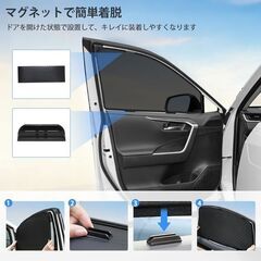 未使用 社外品 ヴォクシー ノア メッシュサンシェード 遮光通気 網戸 マグネット 2枚の画像
