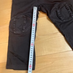 【おまけ】キムラタン黒の長ズボン 90cm 膝パッチ付きの画像