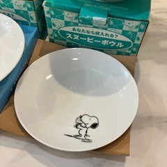 スヌーピーボウルプレート各2個セットの画像