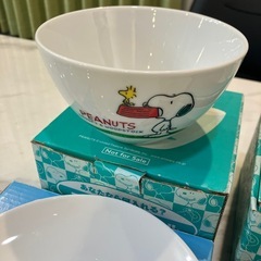 スヌーピーボウルプレート各2個セットの画像