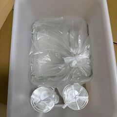 ■決まりました■イワキ　オーブントースター皿・グラタン皿・プリンカップまとめての画像