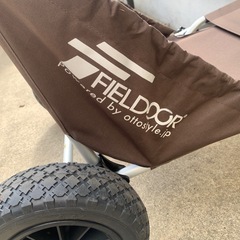 折りたたみ式キャリーカート ブラウンの画像