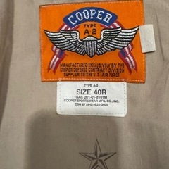 COOPER クーパー TYPE A-2 フライトジャケット ゴートスキン 40の画像