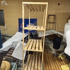 IKEA 木の棚の画像