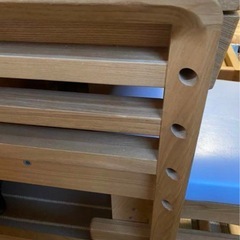 ★ OTSUKA 大塚家具 天然木 学習デスク、チェア、ワゴン、3点セット の画像