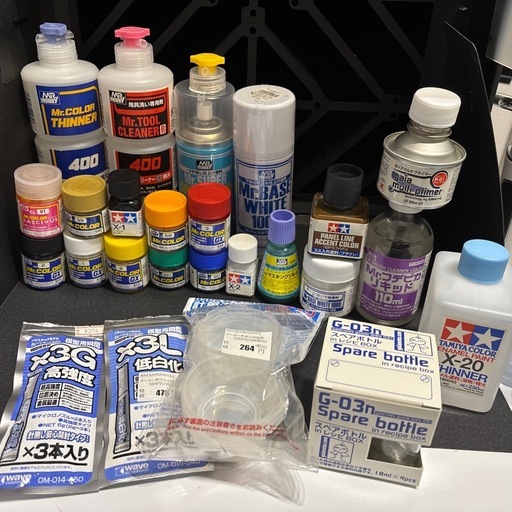 公式 【未使用】Mr.カラー・タミヤ塗料・塗装ブース付き プラモデル