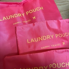 トラベルポーチ6点セット（ピンク）の画像