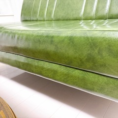 23日引き取り限定［ニコアンド］［幅120cm］ソファベンチ/クラシックダイナーシリーズの画像