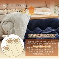 【新品未使用】こたつ布団 長方形 190×240cm 発熱綿使用 高密度フランネル こたつ掛け布団 リバーシブルの画像