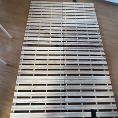 セミダブルベッド　すのこ　マットレスの画像