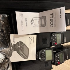 GODOX TT600ストロボ　XPRON フラッシュトリガー　Amazon3脚　３セット
の画像
