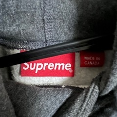 21AW シュプリーム パーカー Box Logo ボックスロゴ Sweatshirt Hooded チャコールグレー Mの画像