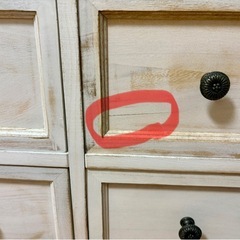 シャビーチェスト3段（アンティーク調）
の画像